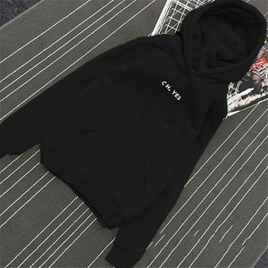 2017 Fsdhion Autumn Winter Fleece Oh Yes Letter Harajuku Print Pullover Thick Loose Women Hoodies Sweatshirts Female Casual Coat