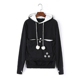 Mewgaroo Nyangaroo Cat Dog Pet Casual Unisex Kangaroo Coat Hoodies Sweatershirts Kangaroo Grey Cat Casual Hoodie Sweatershirts