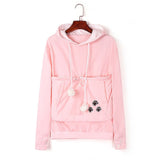 Mewgaroo Nyangaroo Cat Dog Pet Casual Unisex Kangaroo Coat Hoodies Sweatershirts Kangaroo Grey Cat Casual Hoodie Sweatershirts