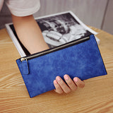 AUTEUIL PARIS Women's Purse Ladies Wallet Long Money Bags Simple Style Coin Purse Leather Thin Wallets Female Card Holder Solid
