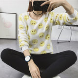 2018 New Women's Cute Print Hoodie Winter Long Sleeve Casual Sweatshirt Moleton Women's Oversized Clothing