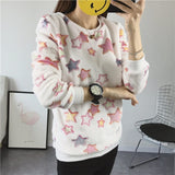 2018 New Women's Cute Print Hoodie Winter Long Sleeve Casual Sweatshirt Moleton Women's Oversized Clothing