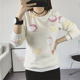 2018 New Women's Cute Print Hoodie Winter Long Sleeve Casual Sweatshirt Moleton Women's Oversized Clothing