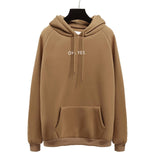 2017 Fsdhion Autumn Winter Fleece Oh Yes Letter Harajuku Print Pullover Thick Loose Women Hoodies Sweatshirts Female Casual Coat