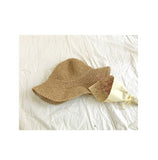 Elegant Summer Women Hats Collapsible Sun Beach Panama Straw hat Wide Wave Brim Folded Outdoor Hat Leisure Holiday Raffia Cap