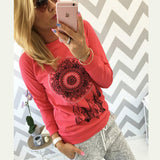 2018 Autumn Women Sweatshirt Casual Long Sleeve O Neck Print Pullover Jumper Hoodies Sweatshirts Fashion Tops Sudaderas Mujer