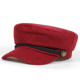 Fashion Blank Black High Quality Newsboy Caps for Women Spring Autumn Winter Hats Felt Cap Winter Ladies Black Hat Beret Cap