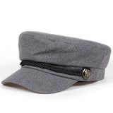 Fashion Blank Black High Quality Newsboy Caps for Women Spring Autumn Winter Hats Felt Cap Winter Ladies Black Hat Beret Cap