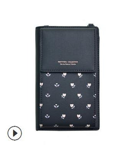 2019 New Women Casual Wallet Brand Cell Phone Wallet Big Card Holders Wallet Handbag Purse Clutch Messenger Shoulder Straps Bag
