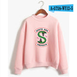 BTS Riverdale Pink Women and men Hoodies Sweatshirts Fashion Hooded  Long Sleeve Sweatshirt Casual Clothing south side serpents