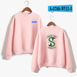 BTS Riverdale Pink Women and men Hoodies Sweatshirts Fashion Hooded  Long Sleeve Sweatshirt Casual Clothing south side serpents