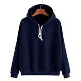 Spring Sweatshirts Of Women Pink Long Sleeve Hoodie Pullovers Basic Hoodies Burgundy Plain Tops Moletom Feminino Sweatshirt 2019
