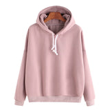 Spring Sweatshirts Of Women Pink Long Sleeve Hoodie Pullovers Basic Hoodies Burgundy Plain Tops Moletom Feminino Sweatshirt 2019