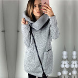 2019 Women Spring Winter Fleece Sweatshirt Hoodie Long Zipper Hoodies Jacket Coat Outwear Plus Size 5XL Sudaderas Para Mujer